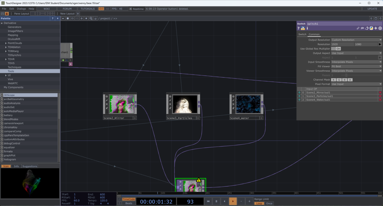 TouchDesigner effect 1