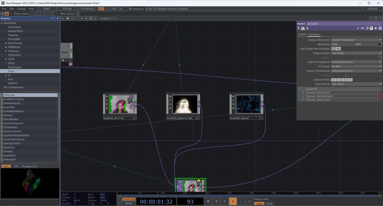 TouchDesigner effect 1