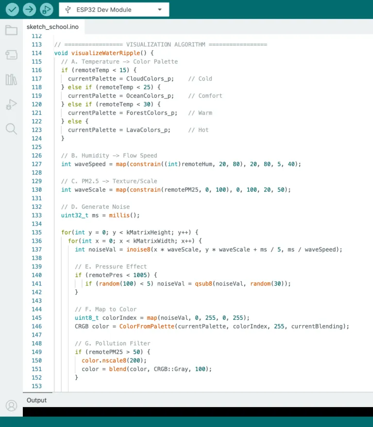 Arduino IDE code